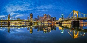 Pittsburgh Blue Hour Photography Prints - North Shore