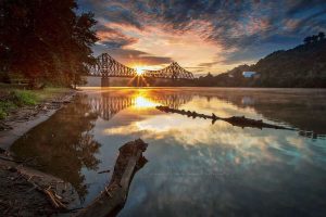 Fine Art Photo of Monaca-Beaver Railroad Bridge at Beaver Greens Park, Beaver County