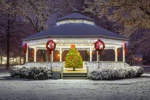 Beaver County Gazebo Festive Christmas Tree & Lights