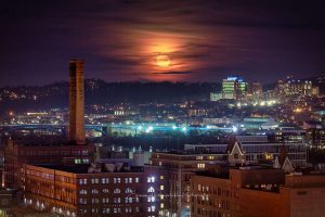 Pittsburgh's Heinz Lofts, Children's Hospital, and Full Moon Prints