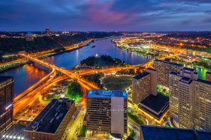 Fine Art Photography Print: Point State Park, Pittsburgh Three Rivers