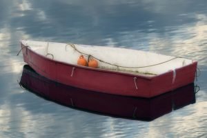 Red Solitude | Boats and Harbor Fine Art Photography