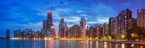 Chicago Blue Hour Fine Art Photography Print