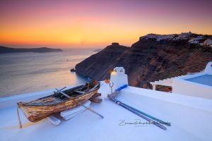 Fishing Boat Santorini Fine Art Photography Print