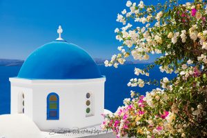 Santorini Church Dome Fine Art Photography Print