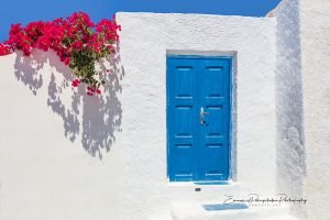 Paros Floral Greek Doorway Fine Art Photography