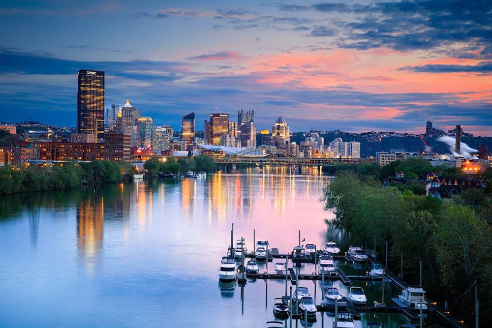 Fine Art Photography of Washington's Landing on Herrs Island, Pittsburgh