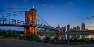 John A Roebling Bridge Cincinnati Fine Art Photography Print