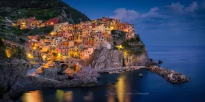 Whispers of Dusk I | Manarola Italy Photography Print