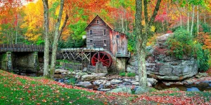 Glade Creek Grist Mill | Fine Art Panoramic Photography Print
