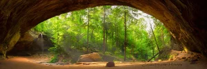 Hocking Hills Ash Cave | A Fine Art Water Panoramic Photography Print