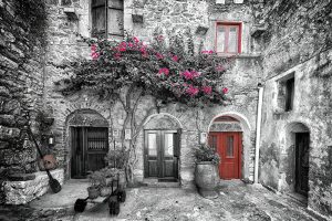 An Splash of Color Print from a Photo Art Gallery by Emmanuel Panagiotakis. Greek Piazza | Splash of Color Photography Print