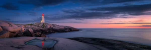 Peggy's Cove Lighthouse Fine Art Photography Pano Print