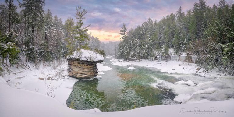 Frozen Serenity Swallow Falls Winter Fine Art Photography Print