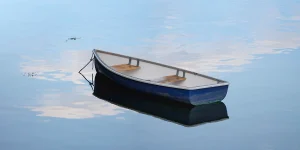 Blue Boat Solitude
