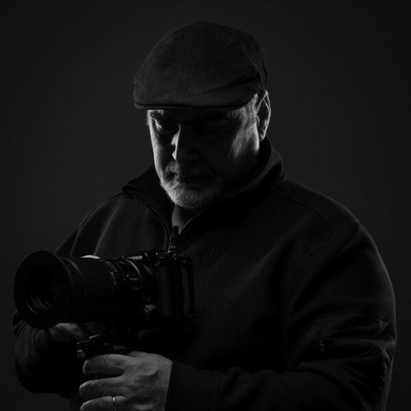 A picture of fine art photography artist with his camera, Emmanuel Panagiotakis