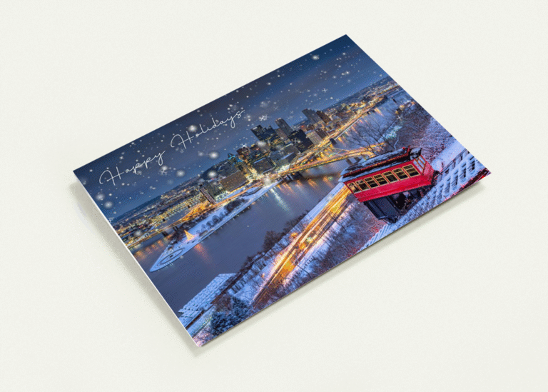 A Holiday View from the Duquesne Incline [Pittsburgh Holiday Cards]
