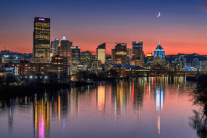 Pittsburgh Skyline over the Allegheny River