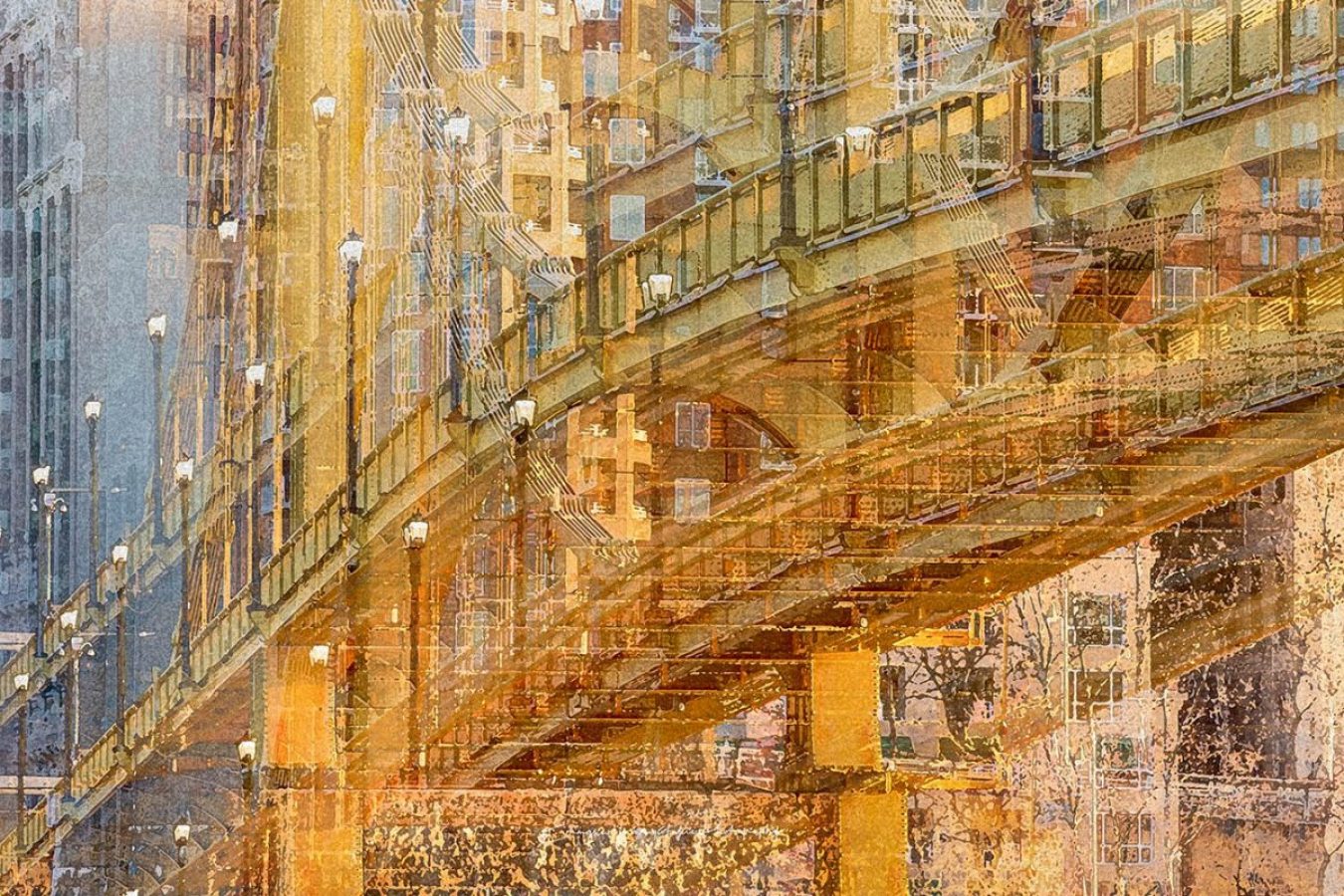 Abstract Fine Art Photography of the Andy Warhol Bridge in Pittsburgh