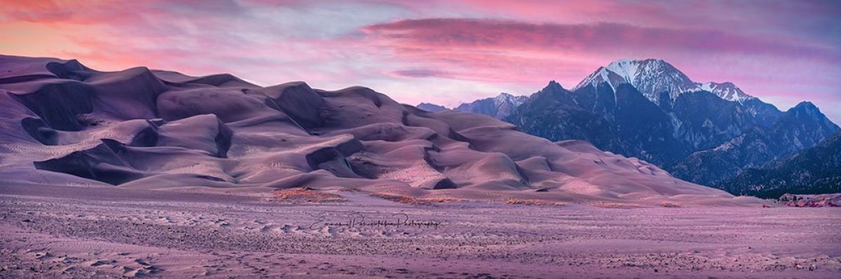 Colorado Sand Dunes Curves | A Fine Art Panoramic Photography Print